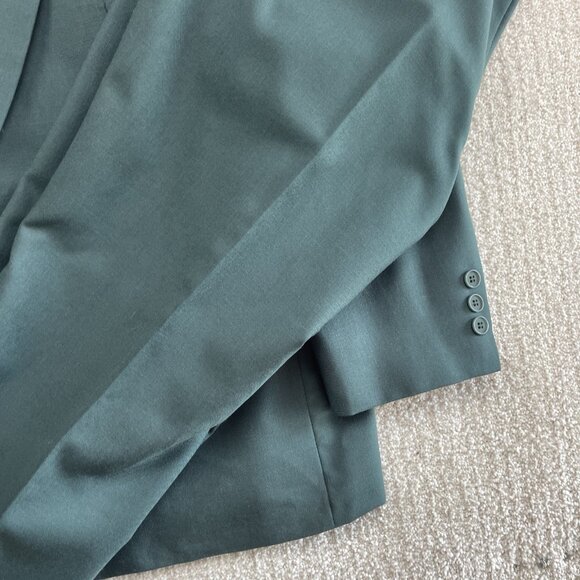 Henley Canada Green Wool Double Breasted Suit Jacket Men’s 40S + 34W Pants Set - Picture 5 of 16
